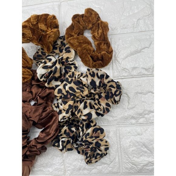 17pcs Hair Scrunchies Velvet Elastics Bobbles Ponytail Holder Hair Bands Scrunch - Picture 8 of 13
